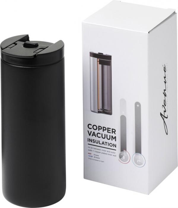 Logo trade promotional giveaway photo of: Lebou 360 ml copper vacuum insulated tumbler, black