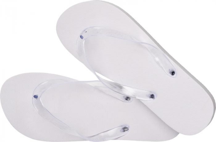 Logo trade promotional items image of: Railay beach slippers (M), white