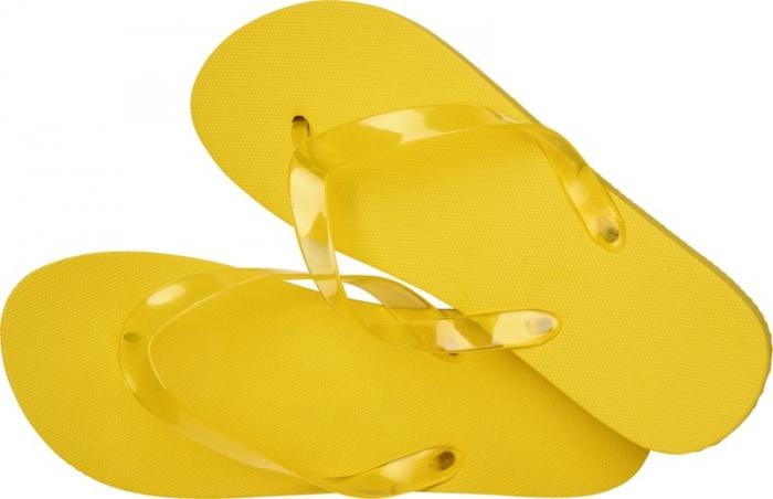 Logo trade promotional item photo of: Railay beach slippers (M), yellow