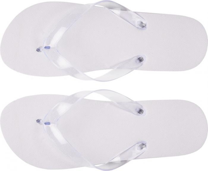 Logo trade promotional gifts picture of: Railay beach slippers (L), white