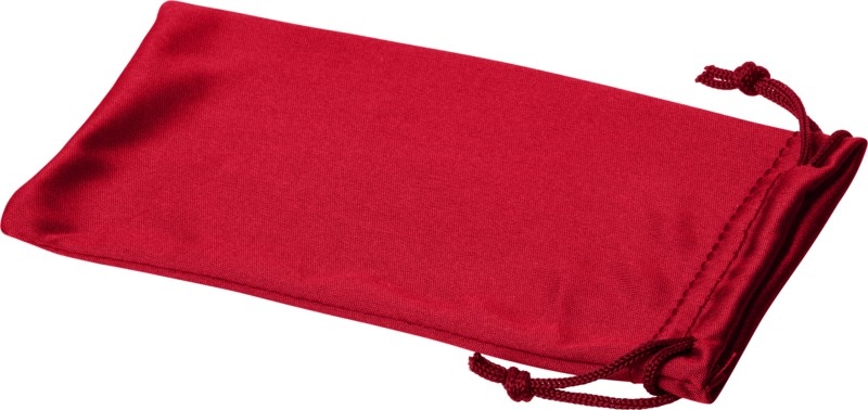 Logotrade promotional merchandise photo of: Clean microfibre pouch for sunglasses, red