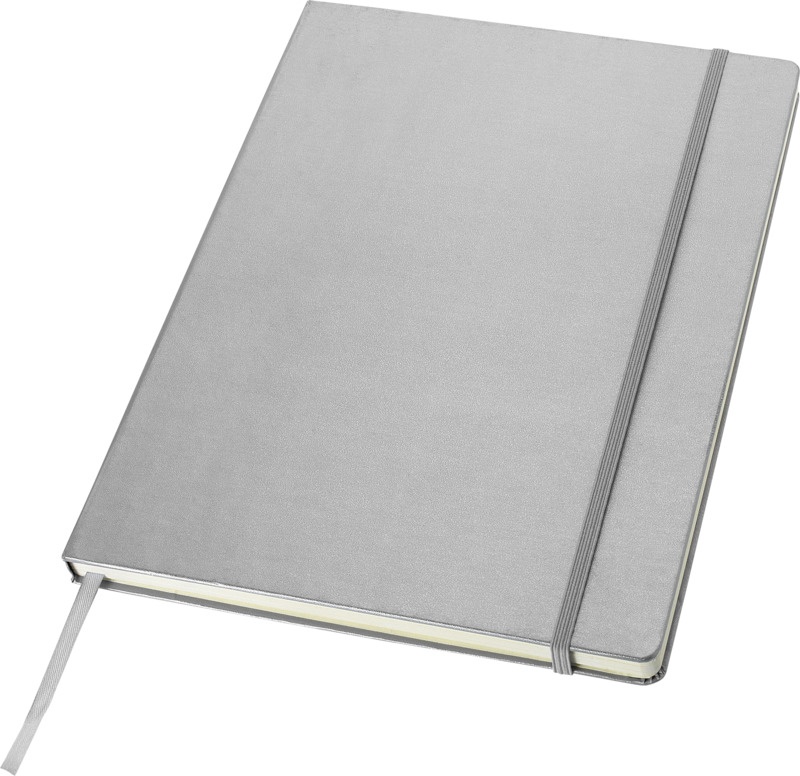 Logotrade advertising product image of: Executive A4 hard cover notebook, silver