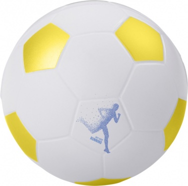 Logotrade business gift image of: Football stress reliever, yellow