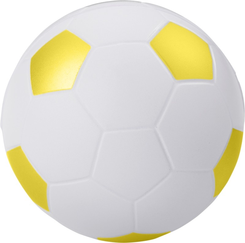 Logo trade promotional gift photo of: Football stress reliever, yellow