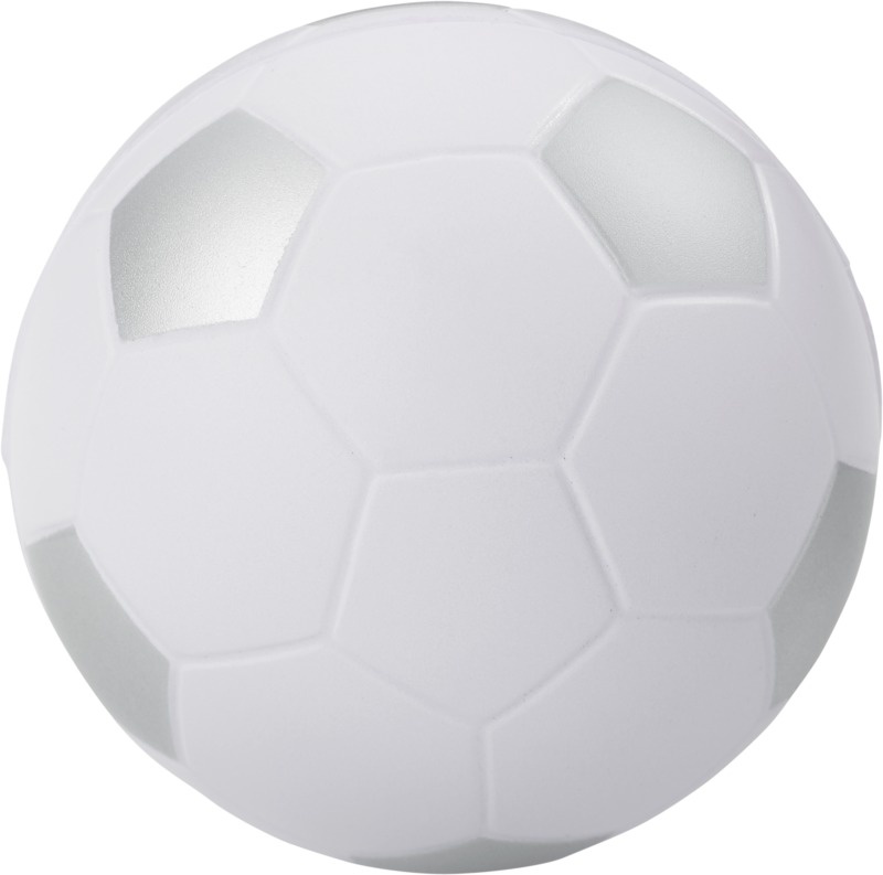 Logo trade promotional merchandise photo of: Football stress reliever, silver