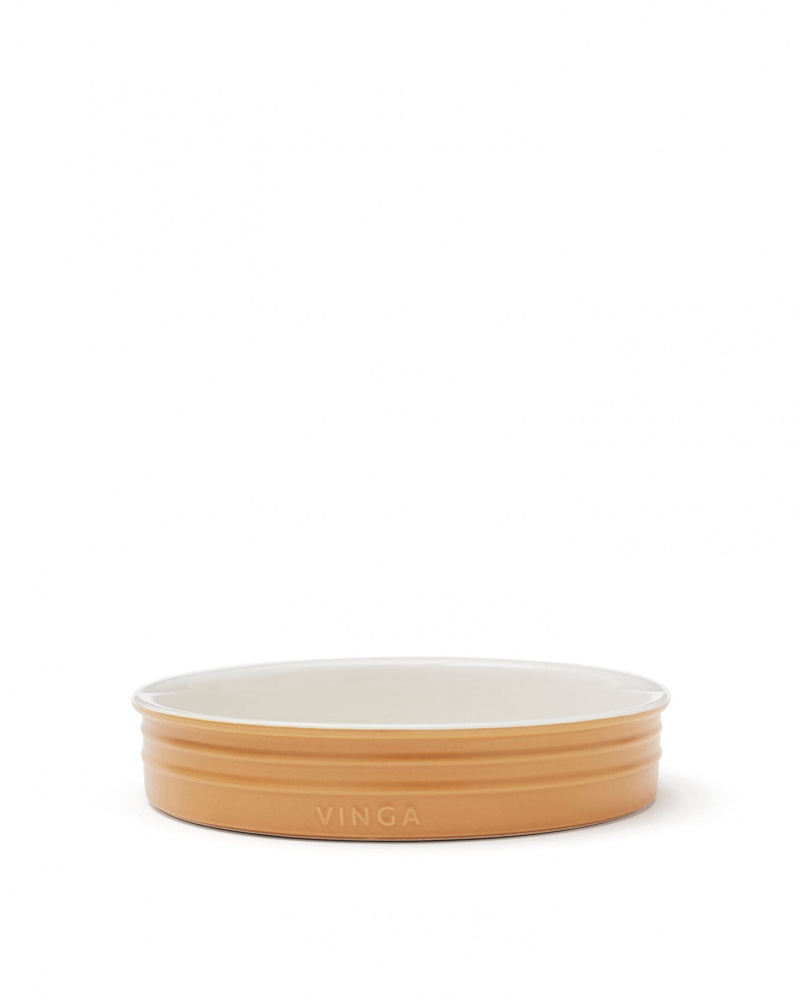 Logo trade promotional products picture of: Monte Pie Dish, mustard