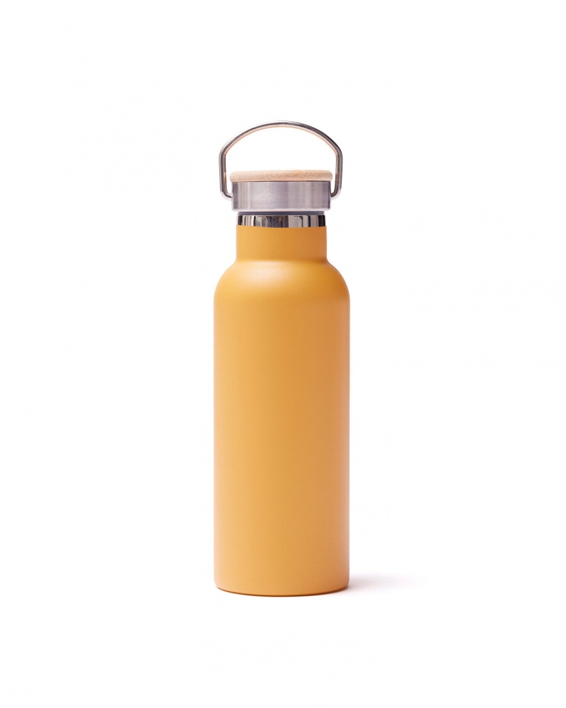 Logo trade promotional products image of: Miles insulated bottle, yellow
