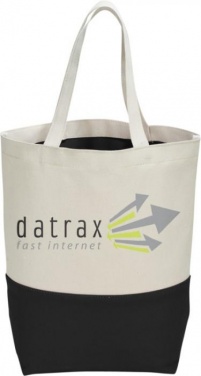 Logo trade promotional giveaways picture of: Colour-pop cotton tote bag, black