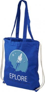 Logo trade promotional items picture of: Eliza cotton drawstring, royal blue