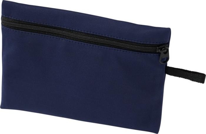 Logo trade promotional item photo of: Bay face mask pouch, navy