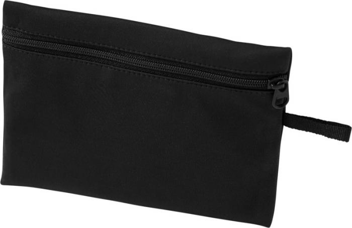 Logo trade corporate gifts image of: Bay face mask pouch, black