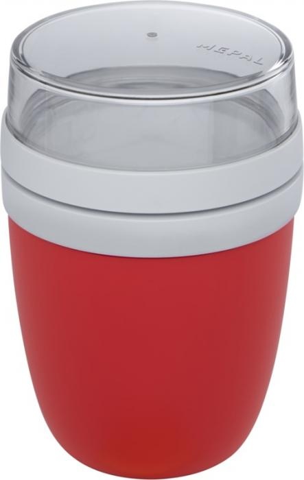 Logo trade promotional giveaways picture of: Ellipse lunch pot, red