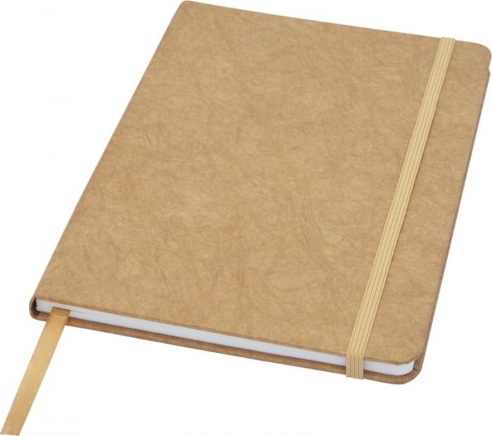 Logo trade advertising products picture of: Breccia A5 stone paper notebook, brown
