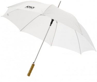Logo trade promotional merchandise image of: 23" Lisa automatic umbrella, white