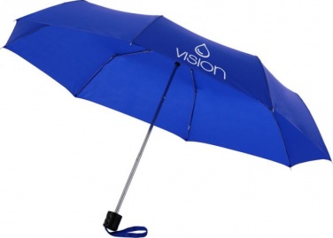 Logo trade promotional items image of: Ida 21.5" foldable umbrella, royal blue