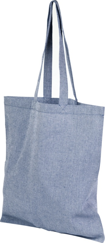 Logotrade promotional gift picture of: Pheebs recycled cotton tote bag, light blue