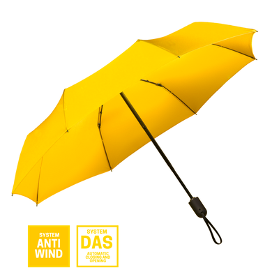 Logo trade promotional gift photo of: Full automatic umbrella Cambridge, yellow