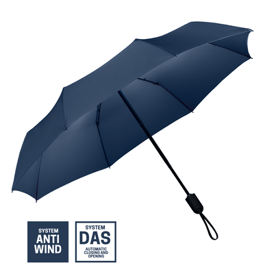 Logo trade corporate gifts picture of: Full automatic umbrella Cambridge, navy blue