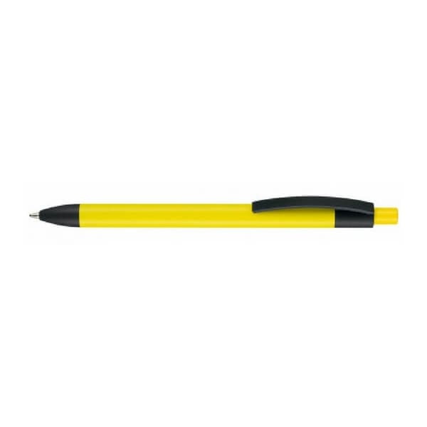 Logo trade business gift photo of: Pen, soft touch, Capri, yellow