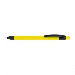 Logotrade corporate gift image of: Pen, soft touch, Capri, yellow