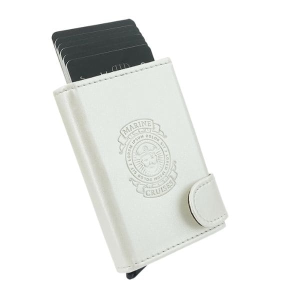 Logo trade promotional giveaway photo of: RFID wallet Oxford, white