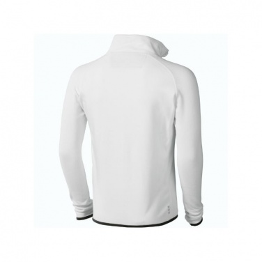 Logo trade promotional merchandise photo of: Brossard micro fleece full zip jacket, white