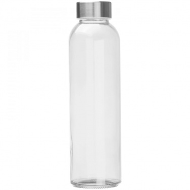 Logo trade advertising products picture of: Drinking bottle with grey lid, transparent