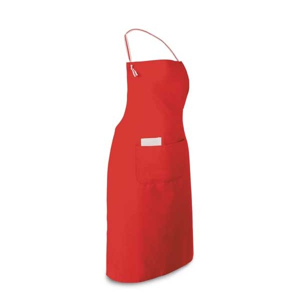 Logo trade promotional merchandise photo of: Apron with 2 pockets, red