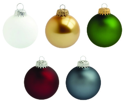 Logo trade corporate gifts image of: Christmas ball with 4-5 color logo 7 cm