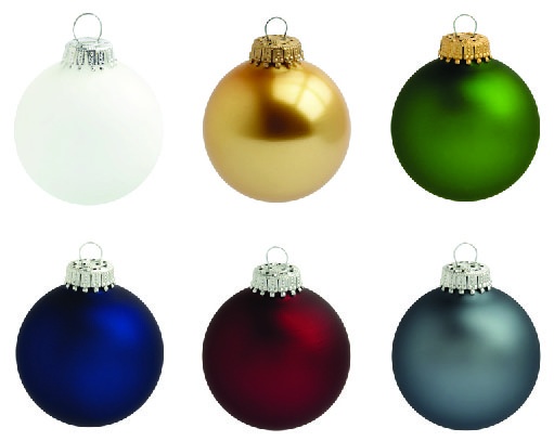 Logo trade promotional giveaways image of: Christmas ball with 1 color logo 7 cm