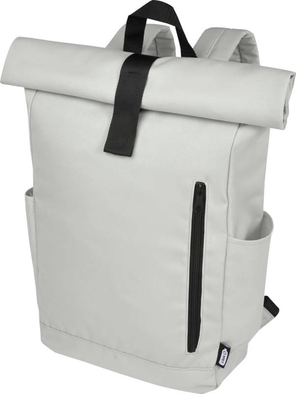 Logotrade corporate gift picture of: Cool Byron 15.6" roll-top backpack 18L, light grey
