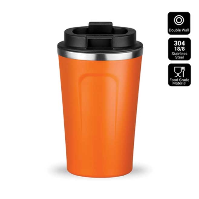 Logotrade promotional product picture of: Nordic coffe mug, 350 ml, orange