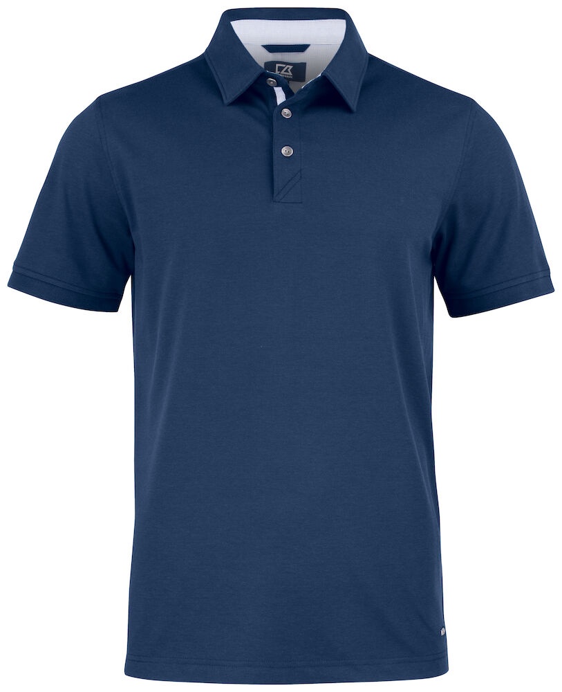 Logo trade corporate gifts picture of: Advantage Premium Polo Men, navy