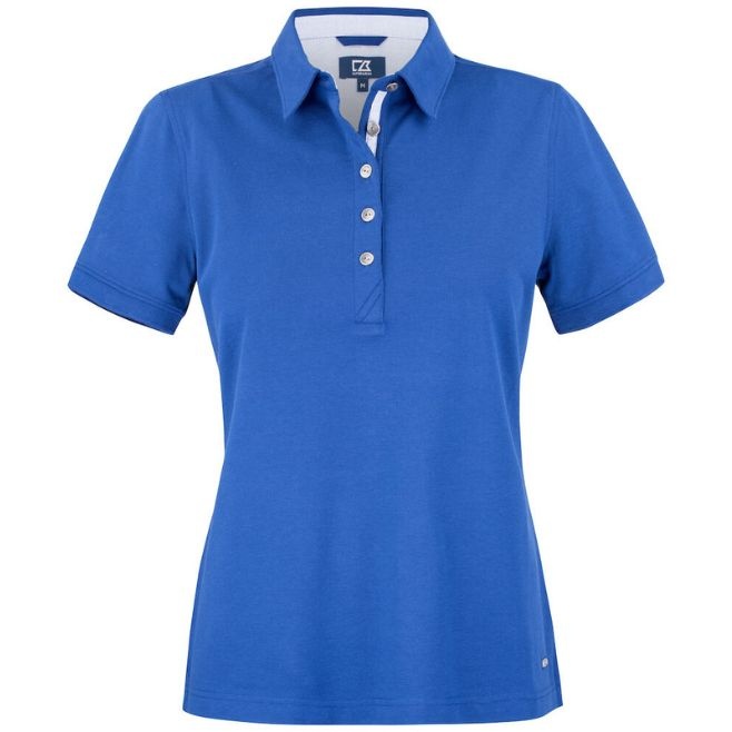 Logo trade promotional merchandise image of: Advantage Premium Polo Ladies, blue