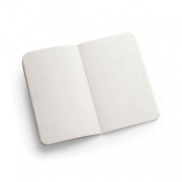 Logo trade promotional items picture of: Elephant matter A6 notebook, natural white