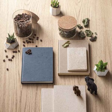 Logotrade promotional giveaway image of: Elephant matter A5 notebook, natural white