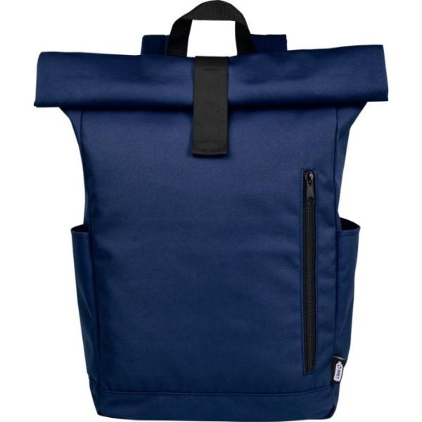 Logotrade business gift image of: Cool Byron 15.6" roll-top backpack 18L, dark blue