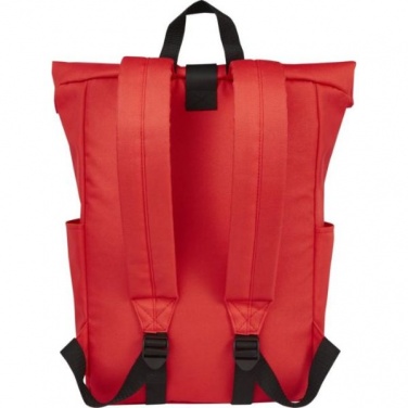 Logo trade advertising products picture of: Cool Byron 15.6" roll-top backpack 18L, red