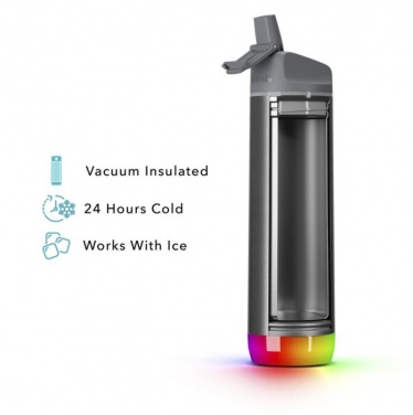 Logo trade corporate gifts picture of: HidrateSpark® PRO 600 ml stainless steel smart water bottle