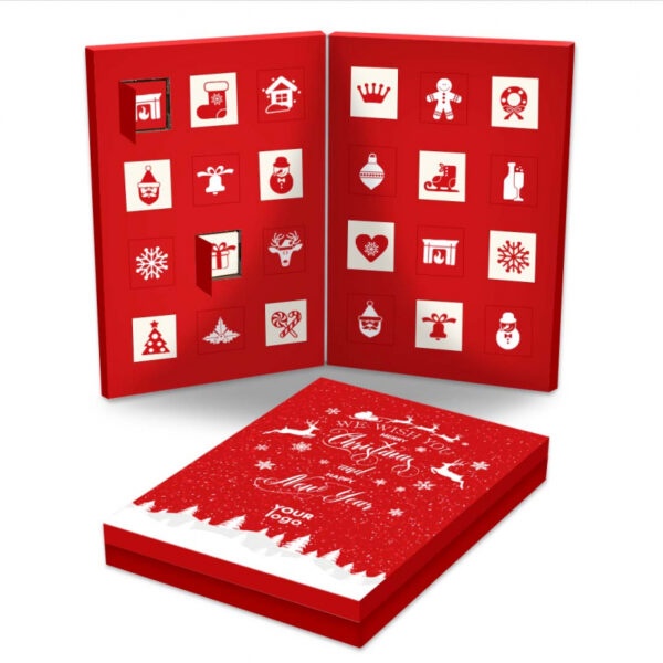 Logotrade business gift image of: Christmas Advent Calendar "Book" with chocolate