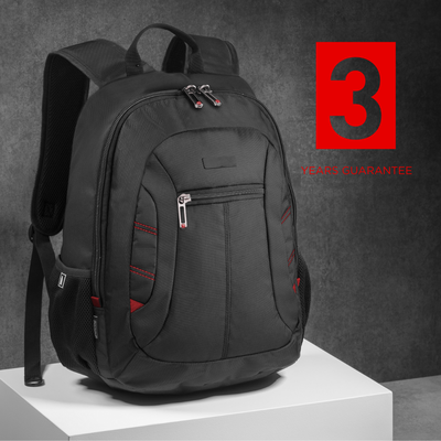 Logo trade promotional giveaway photo of: Backpack City 15", black/red