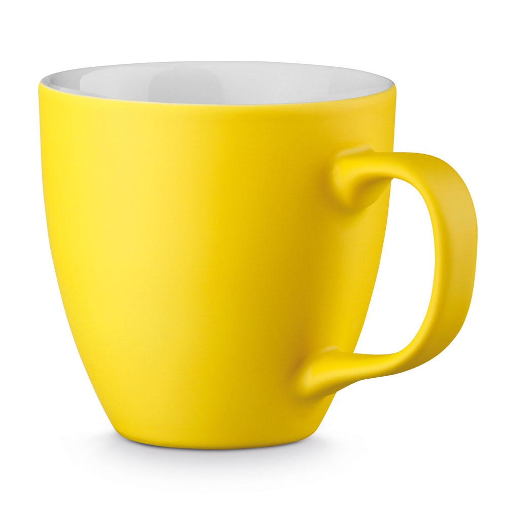 Logotrade promotional merchandise image of: Panthony matt mug, yellow