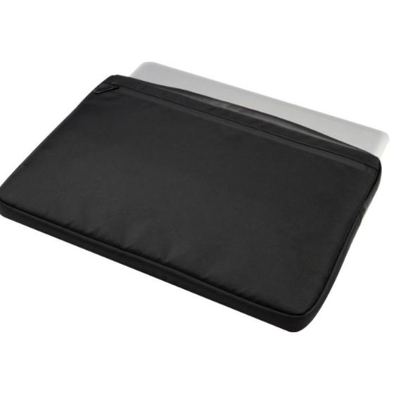 Logo trade promotional giveaway photo of: Rise 15.6" GRS recycled laptop sleeve, black