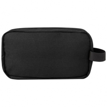 Logo trade promotional giveaways picture of: Joey GRS recycled canvas travel accessory pouch bag 3,5 l, black