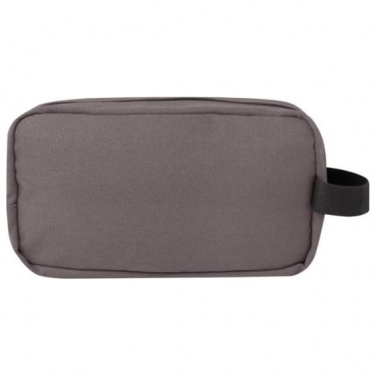 Logotrade business gift image of: Joey GRS recycled canvas travel accessory pouch bag 3,5 l, grey