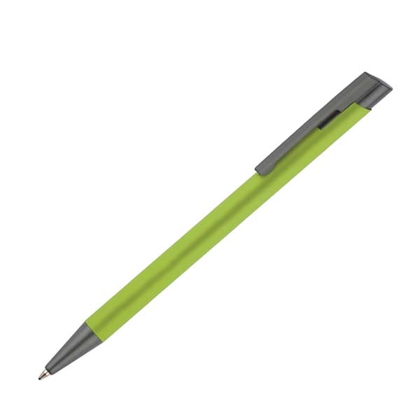 Logotrade promotional merchandise photo of: Soft touch ballpen Optima, light green