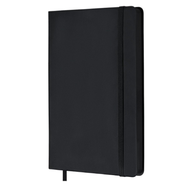 Logotrade promotional item image of: Grid notebook Shady GRS A5, black