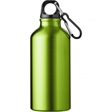 Logotrade promotional merchandise image of: Oregon 400 ml aluminium water bottle with carabiner