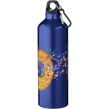 Logo trade business gift photo of: Oregon 770 ml aluminium water bottle with carabiner