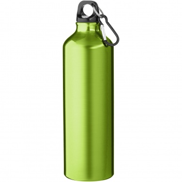 Logo trade promotional gifts image of: Oregon 770 ml aluminium water bottle with carabiner